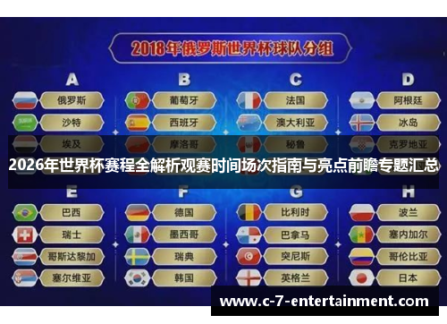 2026年世界杯赛程全解析观赛时间场次指南与亮点前瞻专题汇总